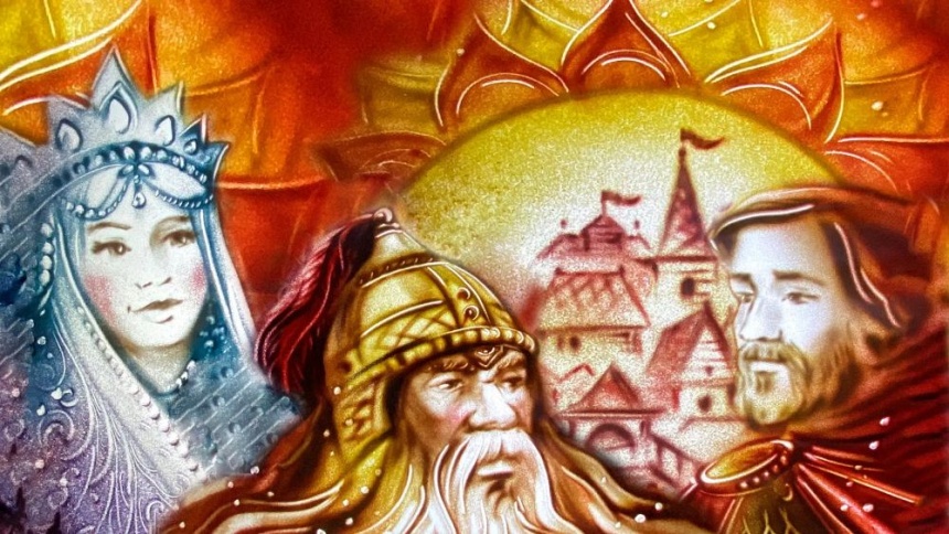 Руслан и Людмила с песочной анимацией